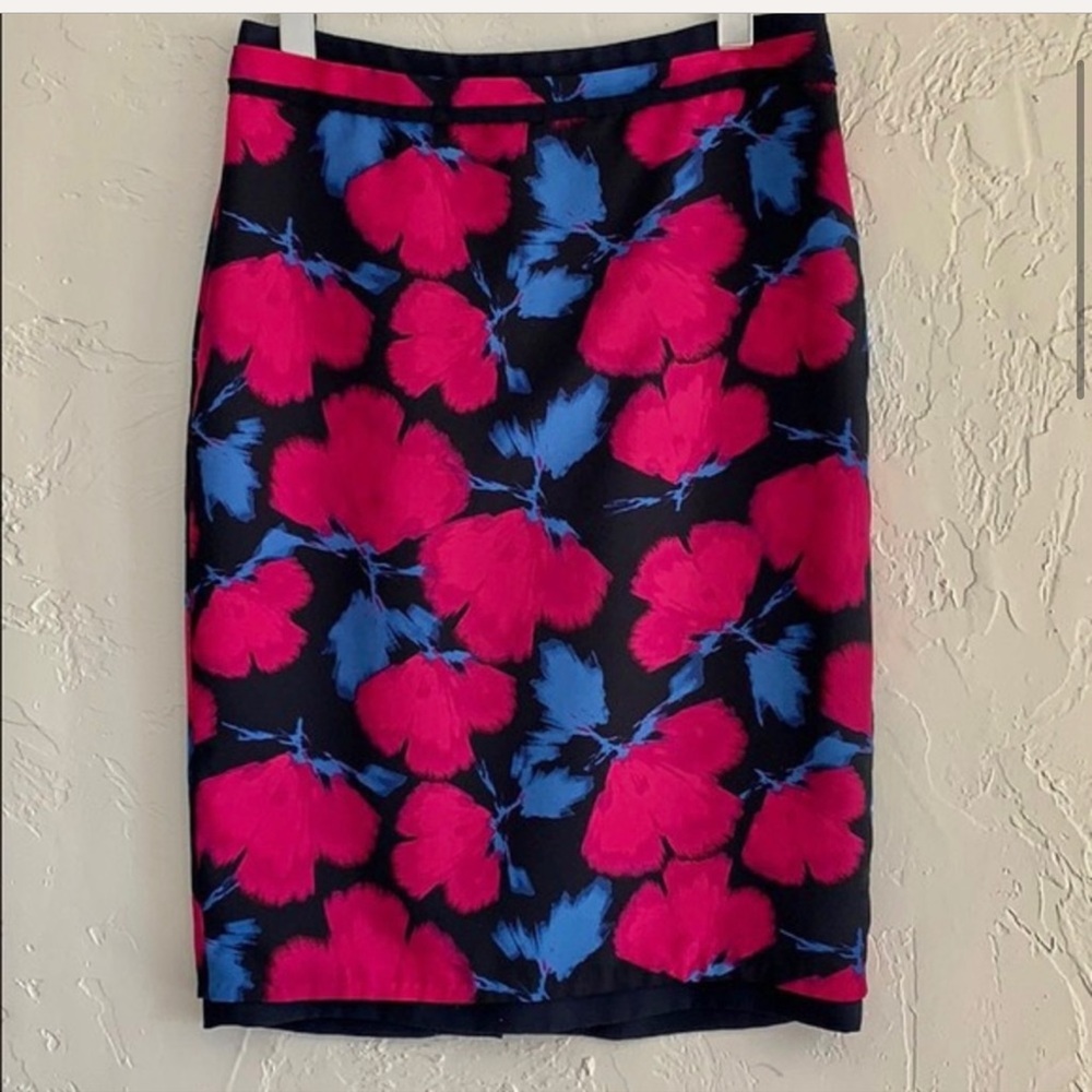 Banana Republic Bold Floral Pencil Skirt Size 2